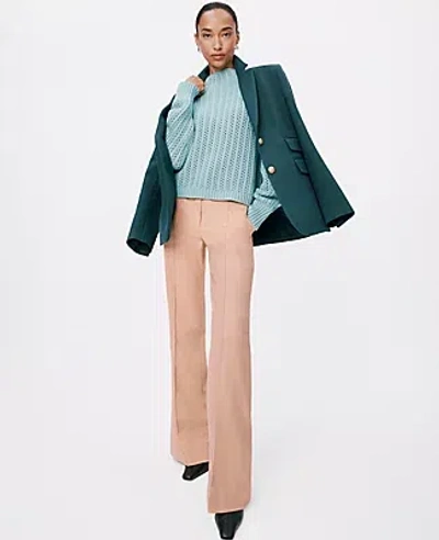 Ann Taylor The Petite Margot Flare Trouser Pant In Brown