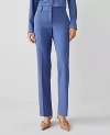 Ann Taylor The Petite Mid Rise Straight Pant In Precious Sapphire