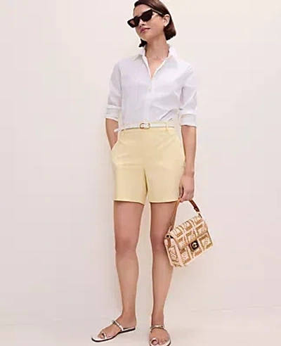 Ann Taylor The Petite Mid Short In Yellow