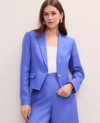 Ann Taylor The Petite Modern Newbury Blazer In Blue