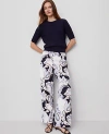 Ann Taylor The Petite Modern Wide-leg Trouser Pant In Black