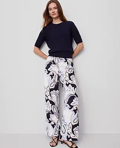 Ann Taylor The Petite Modern Wide-leg Trouser Pant In Black