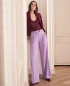 Ann Taylor The Petite Modern Wide-leg Trouser Pant In Purple