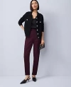 Ann Taylor The Petite Natalie Pant In Burgundy
