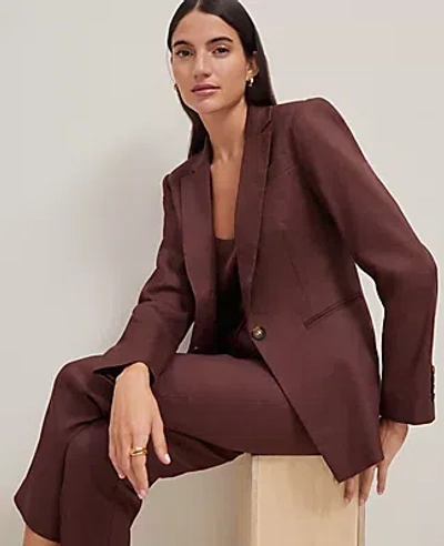 Ann Taylor The Petite Notched One Button Blazer