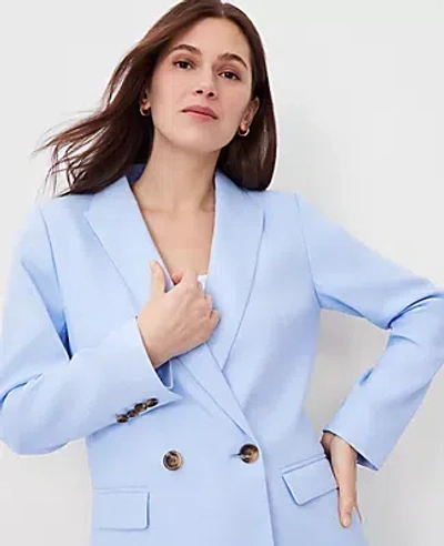 Ann Taylor The Petite Oversized Peak Lapel Blazer In Ojai Sky