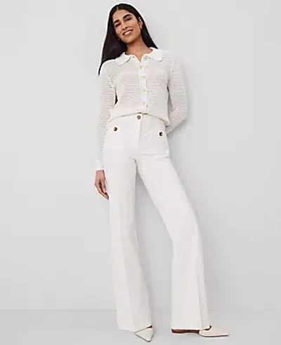 Ann Taylor The Petite Patch Pocket Boot Pant In Winter White
