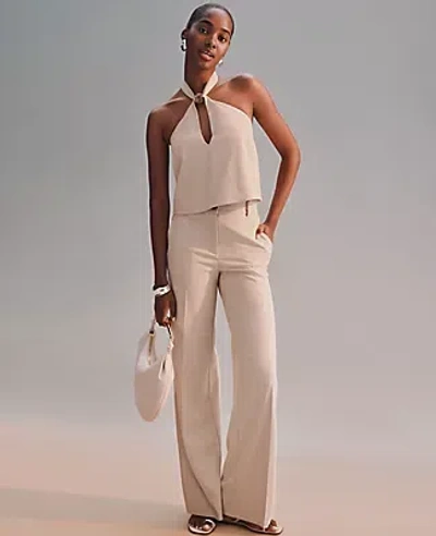 Ann Taylor The Petite Perfect Wide Leg Pant In Sand
