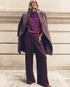 Ann Taylor The Petite Pleated Wide-leg Pant In Purple