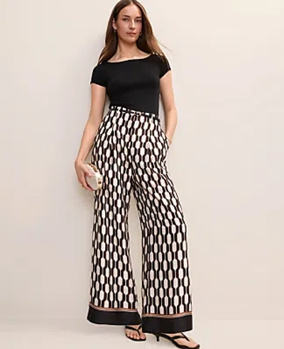 Ann Taylor The Petite Pleated Wide-leg Pant In Multi