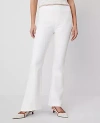 Ann Taylor The Petite Pull-on Flare Jean — Curvy Fit In White