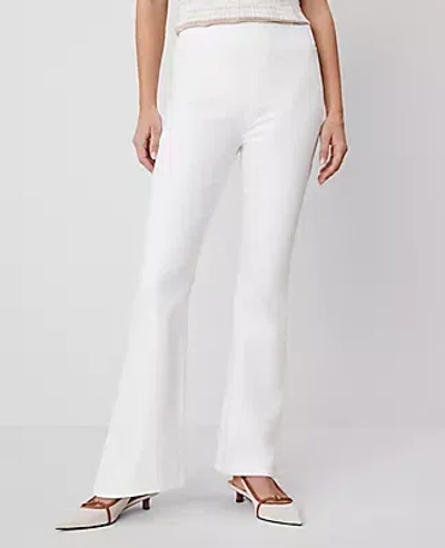 Ann Taylor The Petite Pull-on Flare Jean — Curvy Fit In White