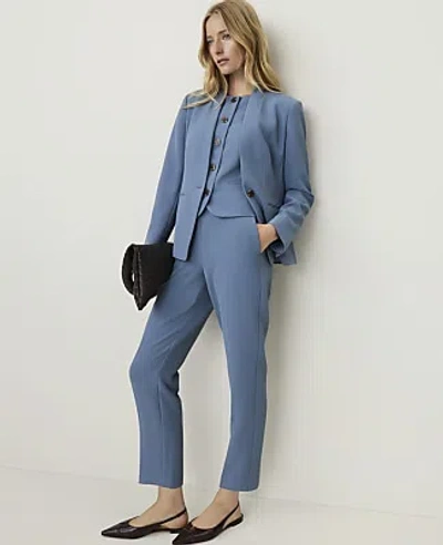 Ann Taylor The Petite Relaxed Ankle Pant In Cool Dusk