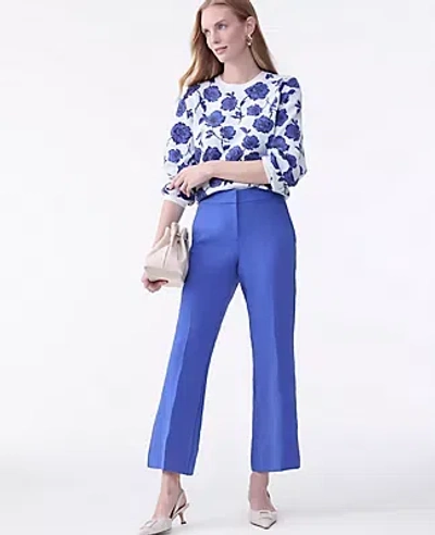Ann Taylor The Petite Relaxed Jayne Trouser In Blue