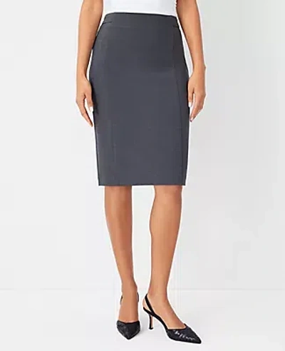 Ann Taylor The Petite Seamed Pencil Skirt In Modern Charcoal