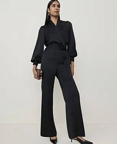 Ann Taylor The Petite Side Zip Pant In Black