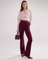 Ann Taylor The Petite Skinny Flare Pant In Purple
