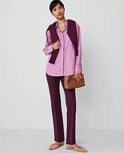 Ann Taylor The Petite Skinny Flare In Plum Rose