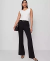 Ann Taylor The Petite Slim Flare Trouser Pant In Black