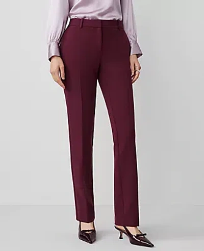 Ann Taylor The Petite Sophia Straight Pant - Curvy Fit In Mauve Rose