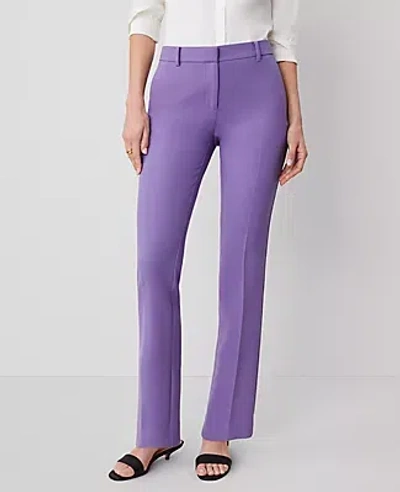 Ann Taylor The Petite Sophia Straight Pant - Curvy Fit In Purple Flora