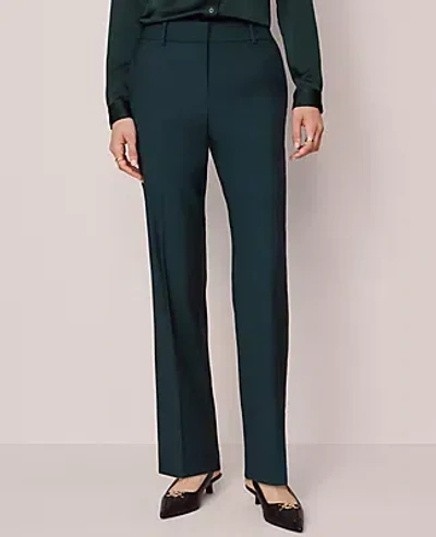 Ann Taylor The Petite Sophia Straight Pant — Curvy Fit In Green