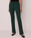 Ann Taylor The Petite Sophia Straight Pant — Curvy Fit In Green