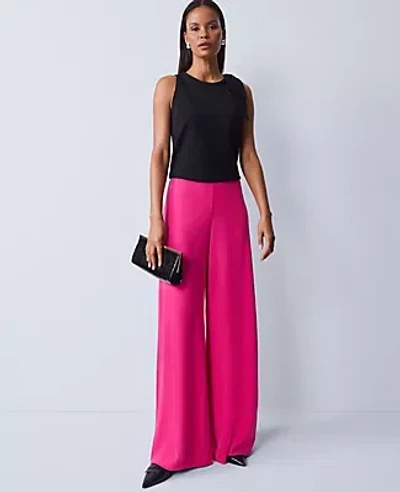 Ann Taylor The Petite Statement Palazzo Pant In Pink