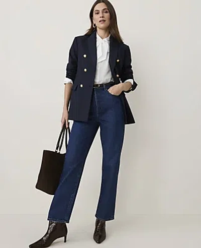 Ann Taylor The Petite Straight Jean In Vintage Dark Wash