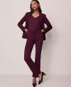 Ann Taylor The Petite Straight Pant In Purple