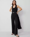 Ann Taylor The Petite Straight Trouser Pant In Black