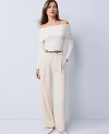 Ann Taylor The Petite Straight Trouser In White