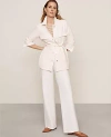 Ann Taylor Petite High Rise Trouser Jeans In Ivory In Ivory