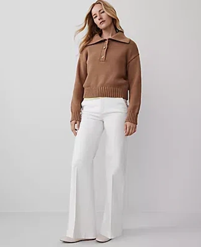 Ann Taylor The Petite Trouser Pant In Winter White