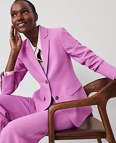 Ann Taylor The Petite Two-button Blazer In Orchid Glow