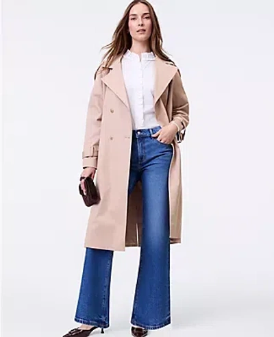 Ann Taylor The Petite Wide-leg Jean In Blue