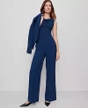 Ann Taylor The Petite Wide-leg Pant In Gray
