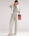 Ann Taylor The Petite Wide-leg Pant In Seagrass
