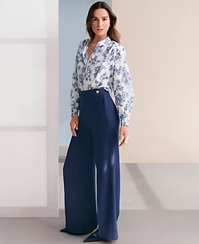 Ann Taylor The Petite Wide-leg Sailor Pant In Royalty Blue