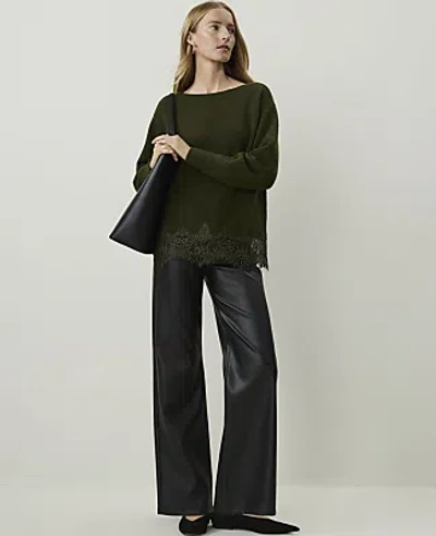 Ann Taylor The Petite Wide-leg Pant In Black