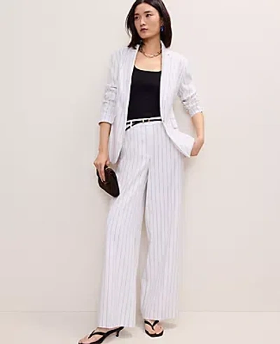 Ann Taylor The Pinstripe Wide-leg Pant In White