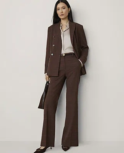 Ann Taylor The Plaid Modern Trouser In Neutral Multi