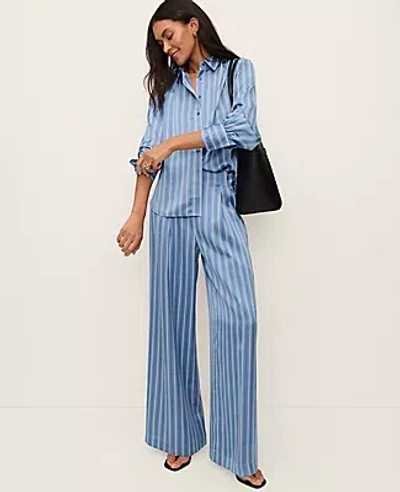 Ann Taylor The Pleated Satin Wide-leg Pant