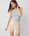 Ann Taylor The Pleated Short In Sands Edge