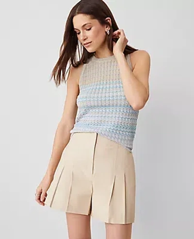 Ann Taylor The Pleated Short In Sands Edge