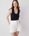 Ann Taylor The Pleated Short In Winter White