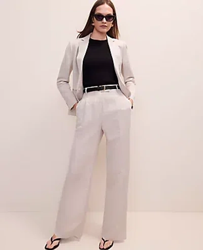 Ann Taylor The Pleated Straight Pant In Brown