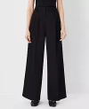 Ann Taylor The Pleated Wide Leg Pant In Black
