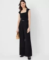 Ann Taylor The Pleated Wide Leg Pant In Black