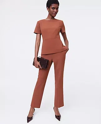 Ann Taylor The Relaxed Ankle Pant In Brown